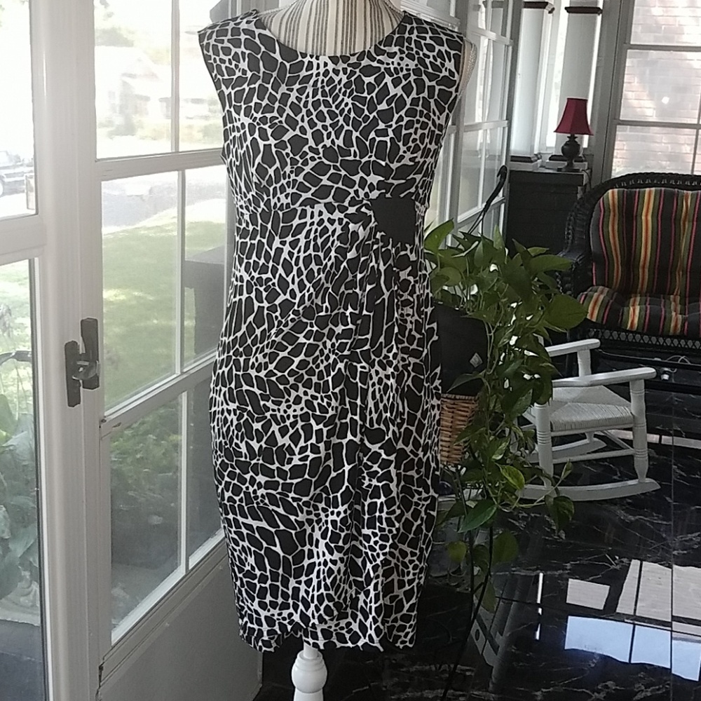 Black & White sleeveless dress